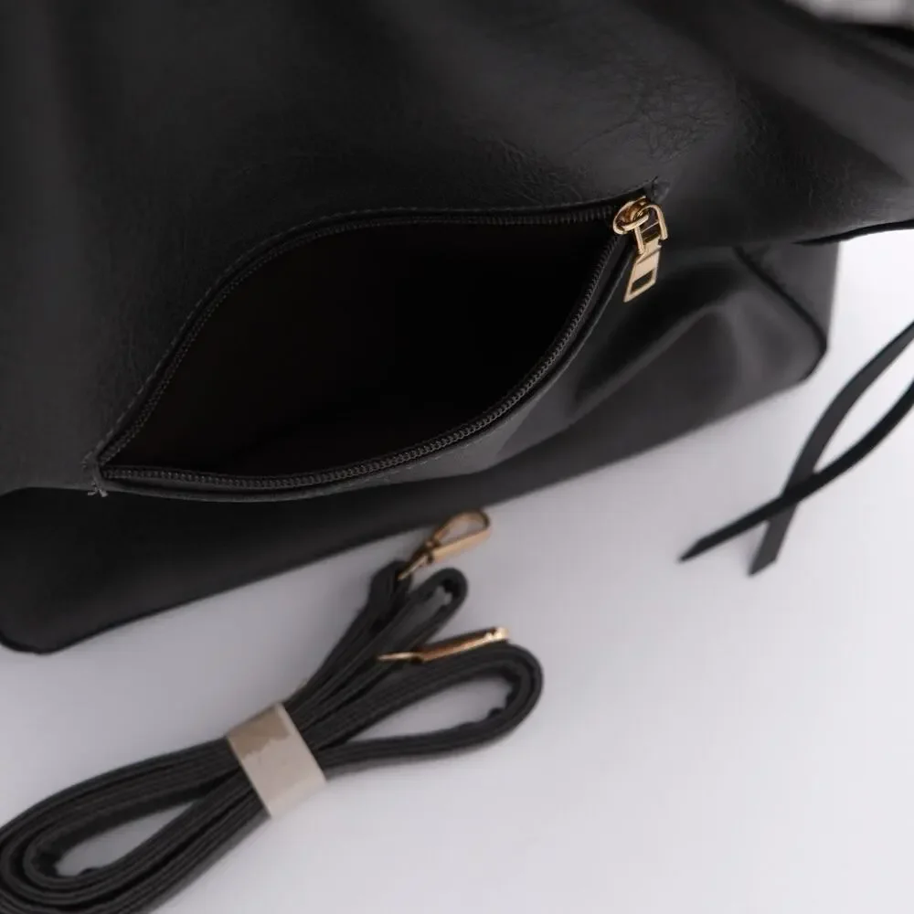 Gray FLO-MOTOR Shoulder/Crossbody Bag - Polyurethane Lots Of Compartments